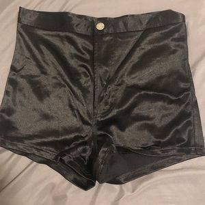 High waisted disco shorts